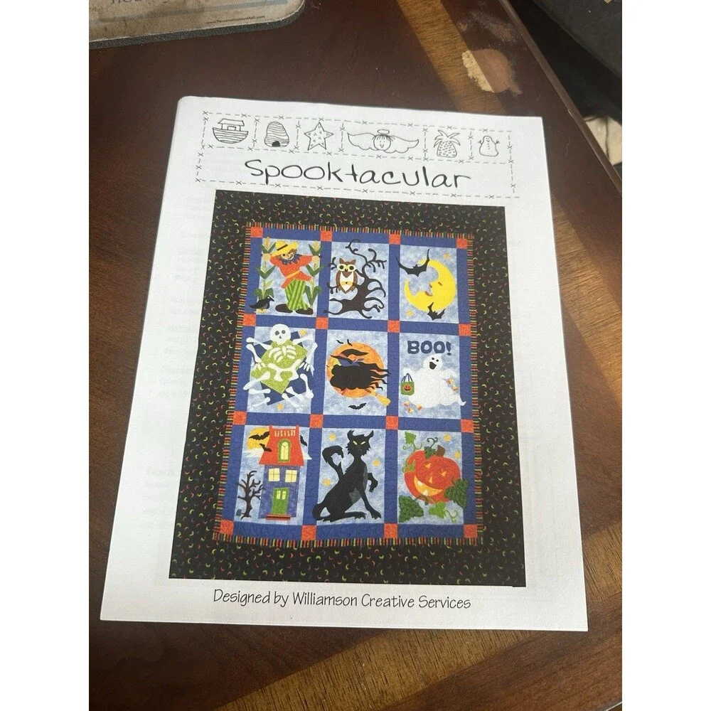 VTG Spooktacular Quilt Williamson Creative Services Uncut Pattern 52X64 Inches